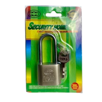 SECURITY LONG PADLOCK 30MM