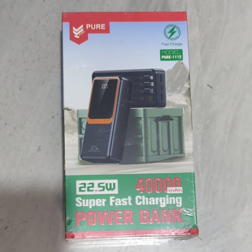 PURE-1112 PURE 40000MAH 22.5W SUPER FAST CHARGING POWER BANK