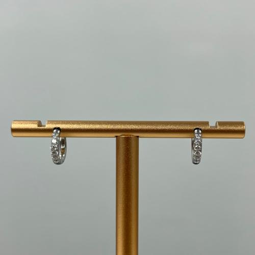 Silver clip earrings