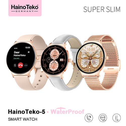 HAINO TEKO-5 SUPER SLIM WATERPROOF 3 PAIRS STRAP WATCH