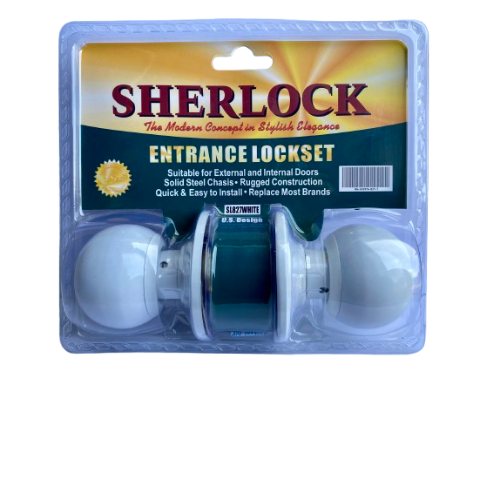 SHERLOCK DOORKNOB 827 WHITE