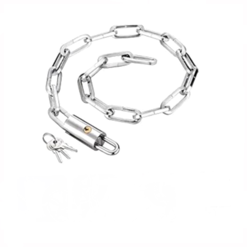 CHAIN W/ LOCK SILVER