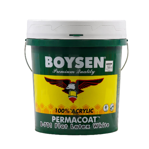 BOYSEN FLAT LATEX WHITE PAIL