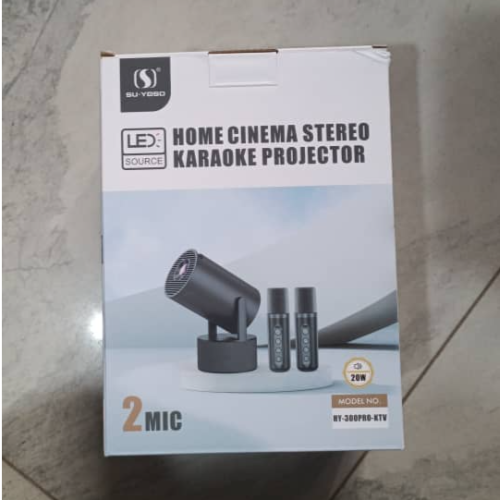 HY-300 PRO-KTV HOME CINEMA STEREO KARAOKE PROJECTOR 2 MIC