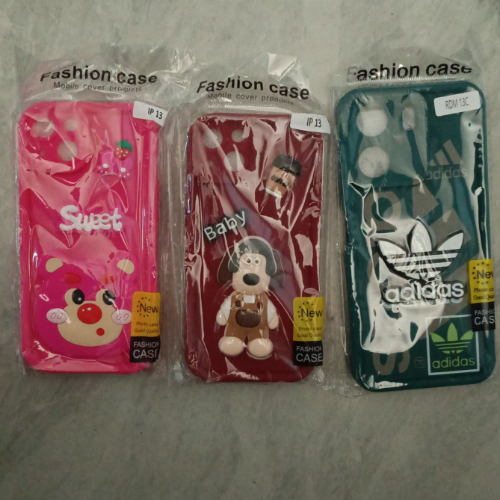 IPHONE 13 RUBBER CARTOON | LABEL FASHION CASE