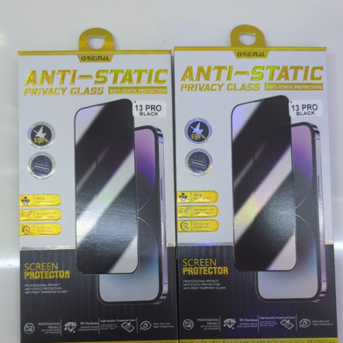 IPHONE 12 PRO MAX ESD+ PRIVACY ANTI-STATIC TEMPERED GLASS
