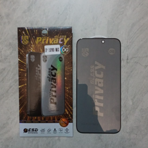 IPHONE 16 PRO MAX ESD+PRIVACY ANTI-STATIC TEMPERED GLASS‎