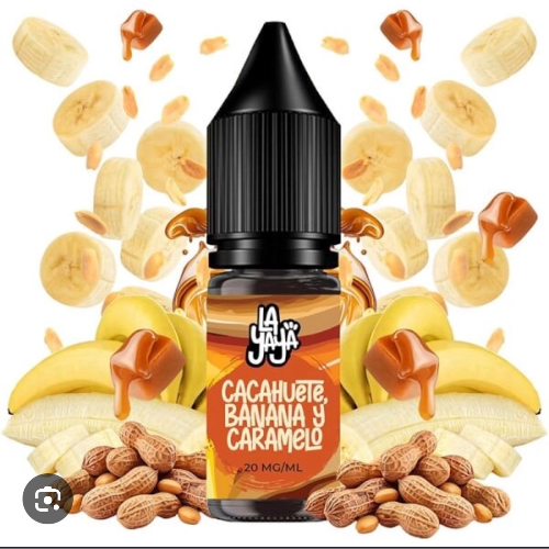 Cacahuete, Banana y Caramelo 10ml - La Yaya Salt