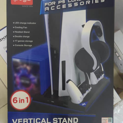 PG-P5013B IPEGA 6 IN 1 VERTICAL STAND FOR P5 CONSOLE&ACCESSORIES