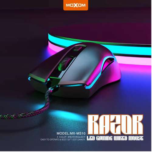 MX-MS10 MOXOM RAZOR LCD GAMING WIRED MOUSE