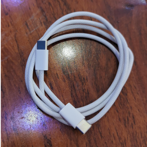 UNPACKED ORG APPLE TYPE- C TO TYPE-C CABLE