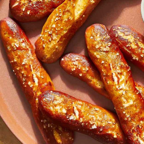 Pretzel Logs with Cheese