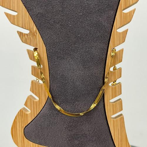 Gold twisted anklet